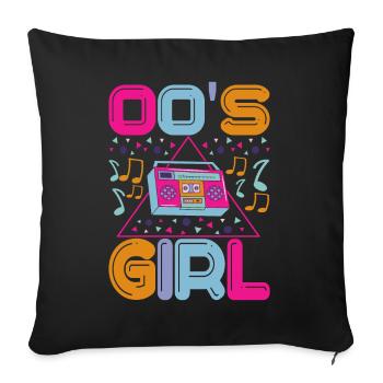 90s 90s 90s Party - Sofa pillowcase 17,3'' x 17,3'' (45 x 45 cm) - black - Front