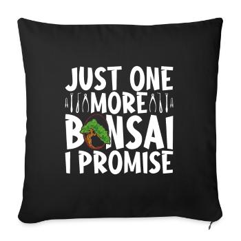 Bonsai tree Bonsai - Sofa pillowcase 17,3'' x 17,3'' (45 x 45 cm) - black - Front