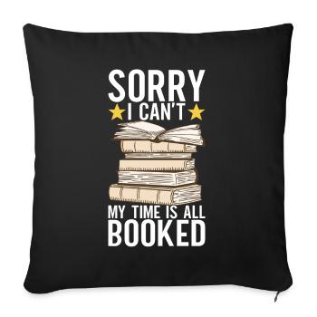 Lire des livres Rat de bibliothèque - Housse de coussin décorative 45 x 45 cm - noir - Devant
