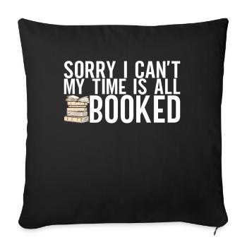 Lire des livres Rat de bibliothèque - Housse de coussin décorative 45 x 45 cm - noir - Devant
