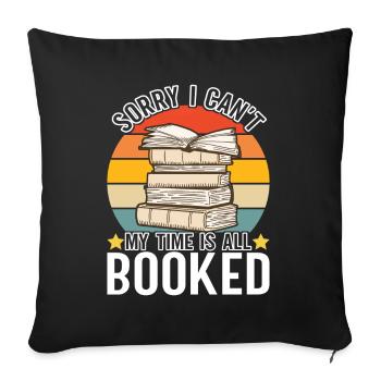 Lire des livres Rat de bibliothèque - Housse de coussin décorative 45 x 45 cm - noir - Devant