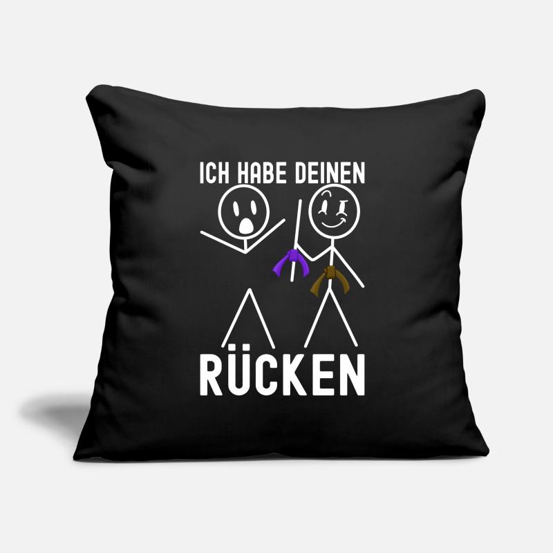 Jiu-Jitsu brésilien BJJ Grappling Housse de coussin décorative 45 x 45 cm