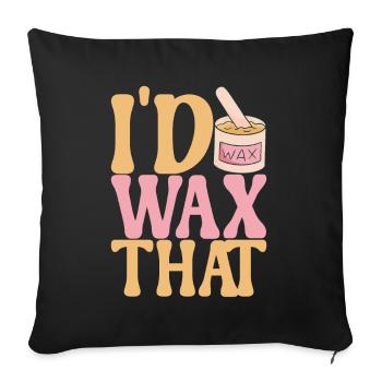Beautician Cosmetics - Sofa pillowcase 17,3'' x 17,3'' (45 x 45 cm) - black - Front