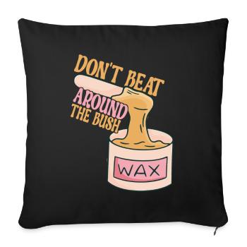 Beautician Cosmetics - Sofa pillowcase 17,3'' x 17,3'' (45 x 45 cm) - black - Front