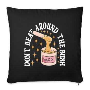 Beautician Cosmetics - Sofa pillowcase 17,3'' x 17,3'' (45 x 45 cm) - black - Front