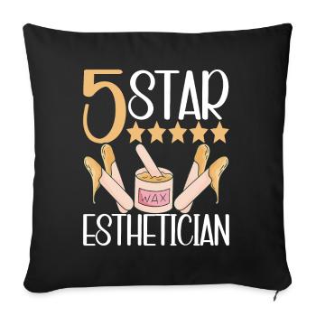 Beautician Cosmetics - Sofa pillowcase 17,3'' x 17,3'' (45 x 45 cm) - black - Front