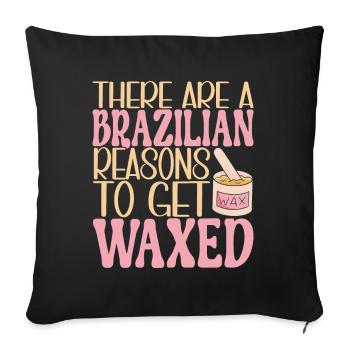 Beautician Cosmetics - Sofa pillowcase 17,3'' x 17,3'' (45 x 45 cm) - black - Front