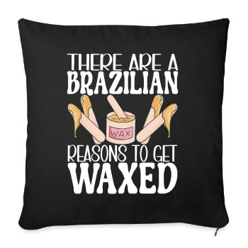 Beautician Cosmetics - Sofa pillowcase 17,3'' x 17,3'' (45 x 45 cm) - black - Front