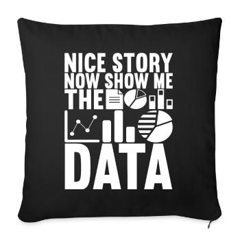 Data Scientist Data Analyst - Sofakissenbezug 45 x 45 cm - Schwarz - Vorne