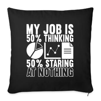 Data Scientist Data Analyst - Sofakissenbezug 45 x 45 cm - Schwarz - Vorne
