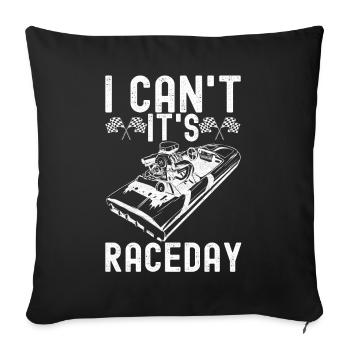 Course de dragsters - Housse de coussin décorative 45 x 45 cm - noir - Devant