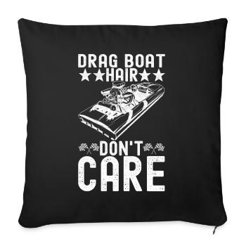 Course de dragsters - Housse de coussin décorative 45 x 45 cm - noir - Devant