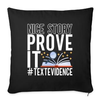 Englisch Lehrer English Teacher - Sofa pillowcase 17,3'' x 17,3'' (45 x 45 cm) - black - Front