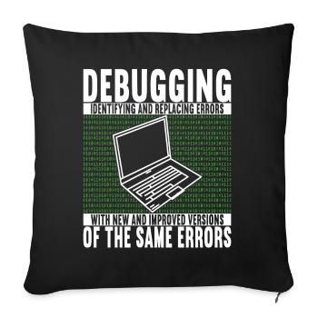 Programmer Computer Scientist - Sofa pillowcase 17,3'' x 17,3'' (45 x 45 cm) - black - Front