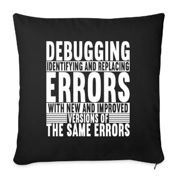 Programmeur Informaticien - Housse de coussin décorative 45 x 45 cm - noir - Devant