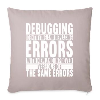 Programmer Computer Scientist - Sofa pillowcase 17,3'' x 17,3'' (45 x 45 cm) - light taupe - Front