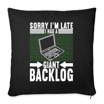 Programmeur Informaticien - Housse de coussin décorative 45 x 45 cm - noir - Devant