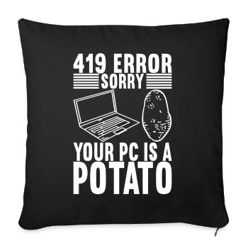 Programmer Computer Scientist - Sofa pillowcase 17,3'' x 17,3'' (45 x 45 cm) - black - Front