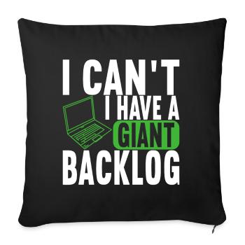 Programmeur Informaticien - Housse de coussin décorative 45 x 45 cm - noir - Devant