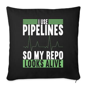 Programmer Computer Scientist - Sofa pillowcase 17,3'' x 17,3'' (45 x 45 cm) - black - Front