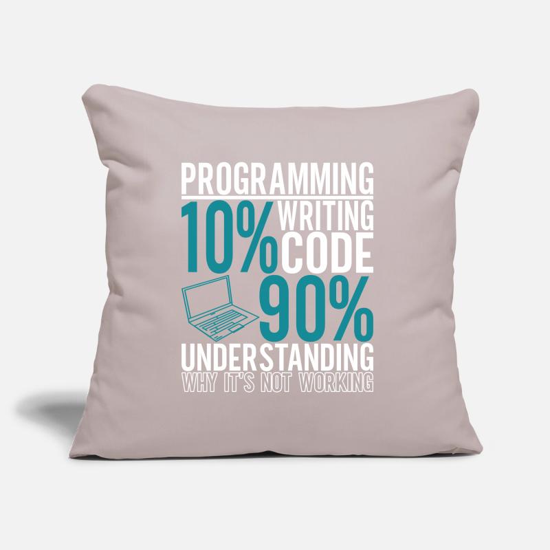 Programmer Computer Scientist Sofa pillowcase 17,3'' x 17,3'' (45 x 45 cm)