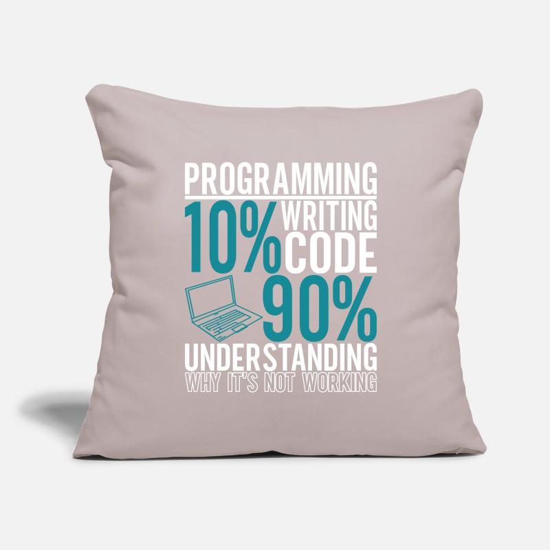 Programmeur Informaticien Housse de coussin décorative 45 x 45 cm
