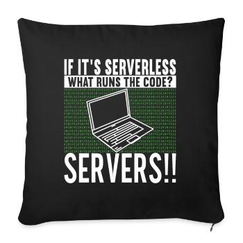 Programmer Computer Scientist - Sofa pillowcase 17,3'' x 17,3'' (45 x 45 cm) - black - Front