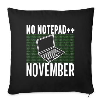 Programmer Computer Scientist - Sofa pillowcase 17,3'' x 17,3'' (45 x 45 cm) - black - Front