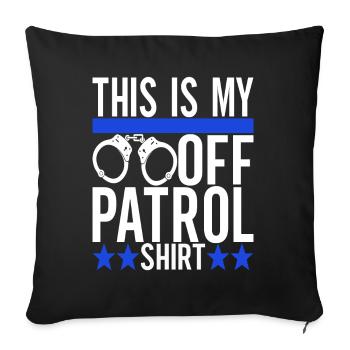 Police Policeman - Sofa pillowcase 17,3'' x 17,3'' (45 x 45 cm) - black - Front