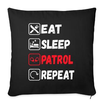 Police Policeman - Sofa pillowcase 17,3'' x 17,3'' (45 x 45 cm) - black - Front