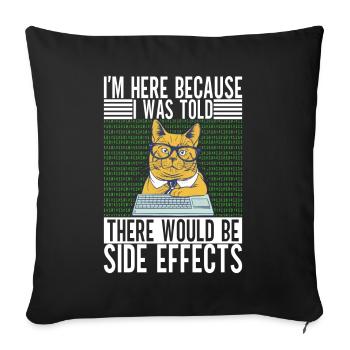 Programmer Computer Scientist - Sofa pillowcase 17,3'' x 17,3'' (45 x 45 cm) - black - Front