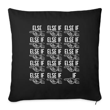 Programmer Computer Scientist - Sofa pillowcase 17,3'' x 17,3'' (45 x 45 cm) - black - Front