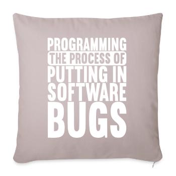 Programmer Computer Scientist - Sofa pillowcase 17,3'' x 17,3'' (45 x 45 cm) - light taupe - Front