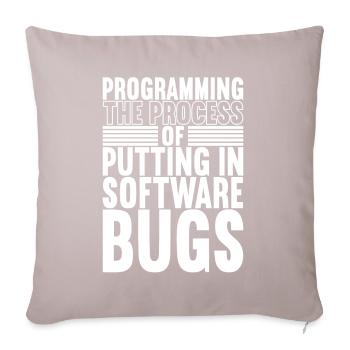 Programmer Computer Scientist - Sofa pillowcase 17,3'' x 17,3'' (45 x 45 cm) - light taupe - Front