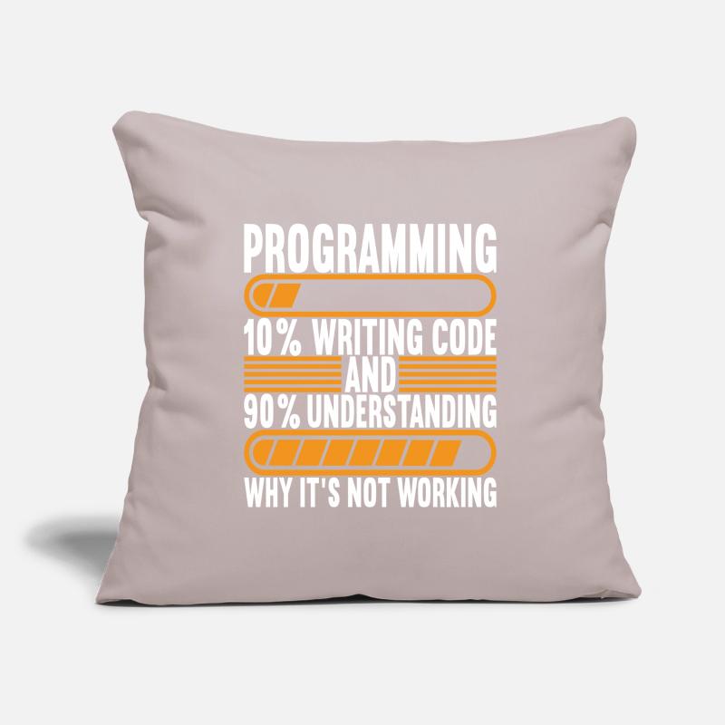 Programmeur Informaticien Housse de coussin décorative 45 x 45 cm