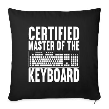 Programmeur Informaticien - Housse de coussin décorative 45 x 45 cm - noir - Devant