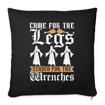 Ren Festival Renaissance Festival - Housse de coussin décorative 45 x 45 cm - noir - Devant