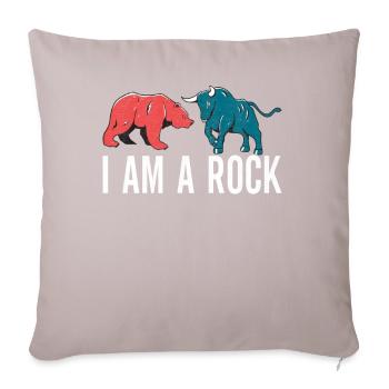 Actions Actionnaire Investisseur - Housse de coussin décorative 45 x 45 cm - taupe clair - Devant
