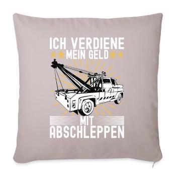 Abschleppwagen Abschleppdienst - Sofakissenbezug 45 x 45 cm - helles Taupe - Vorne