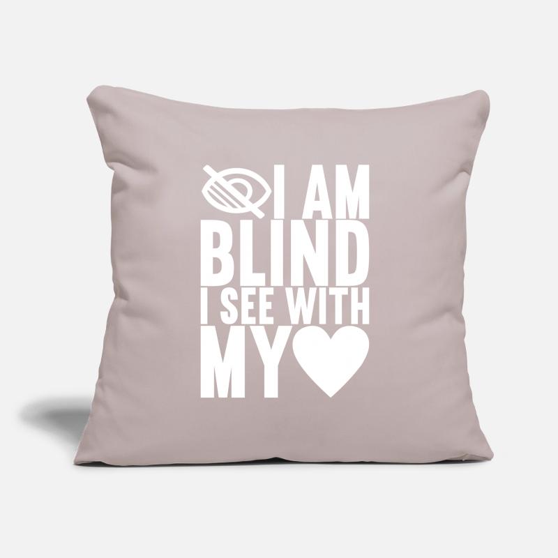 Blind visual impairment Sofa pillowcase 17,3'' x 17,3'' (45 x 45 cm)