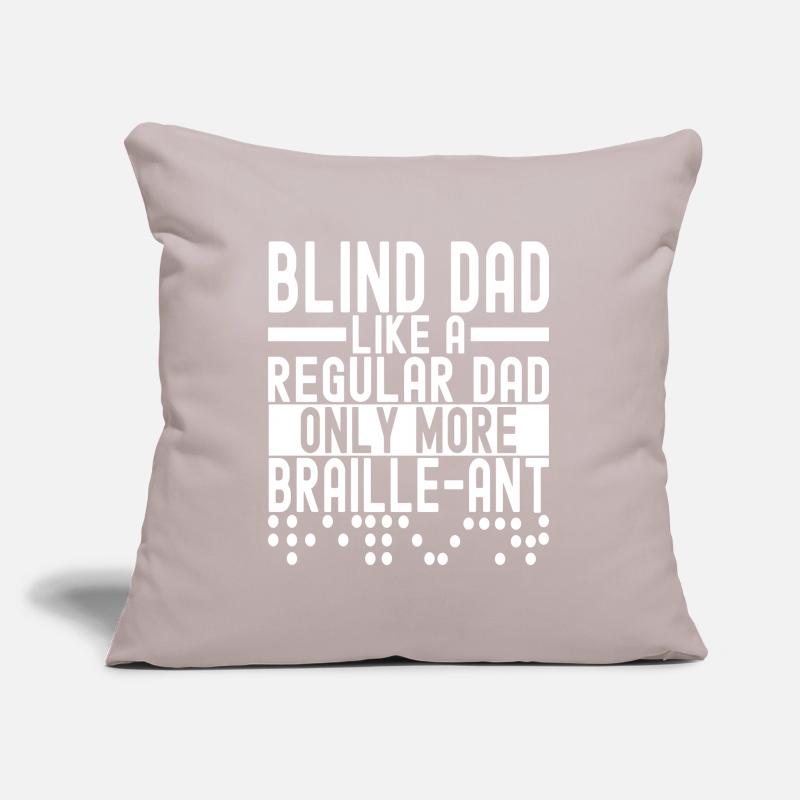 Blind visual impairment Sofa pillowcase 17,3'' x 17,3'' (45 x 45 cm)