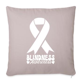 Blind visual impairment - Sofa pillowcase 17,3'' x 17,3'' (45 x 45 cm) - light taupe - Front