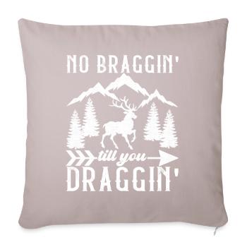 Hunting Hunter Hunting Deer - Sofa pillowcase 17,3'' x 17,3'' (45 x 45 cm) - light taupe - Front
