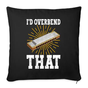 Harmonica Harmonica - Sofa pillowcase 17,3'' x 17,3'' (45 x 45 cm) - black - Front