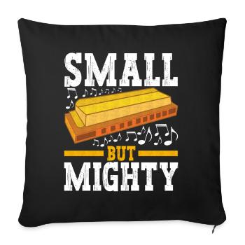 Harmonica Harmonica - Sofa pillowcase 17,3'' x 17,3'' (45 x 45 cm) - black - Front