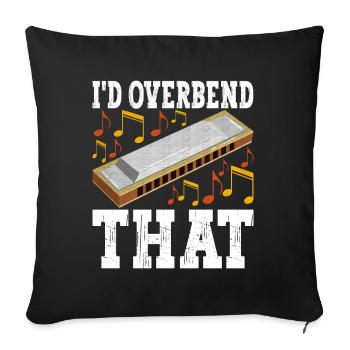 Harmonica Harmonica - Sofa pillowcase 17,3'' x 17,3'' (45 x 45 cm) - black - Front