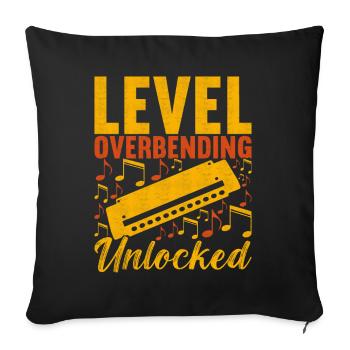 Harmonica Harmonica - Sofa pillowcase 17,3'' x 17,3'' (45 x 45 cm) - black - Front
