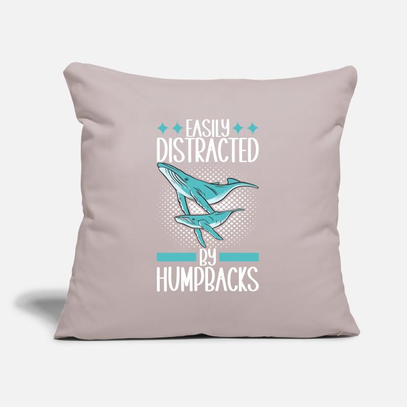 Observateurs de baleines Housse de coussin décorative 45 x 45 cm