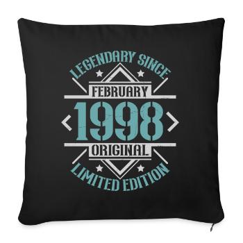 Legendary since February 1998 limited edition - Sofa pillowcase 17,3'' x 17,3'' (45 x 45 cm) - black - Front