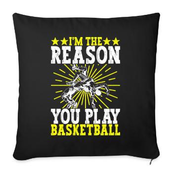 Lutte Lutteurs Lutteurs - Housse de coussin décorative 45 x 45 cm - noir - Devant